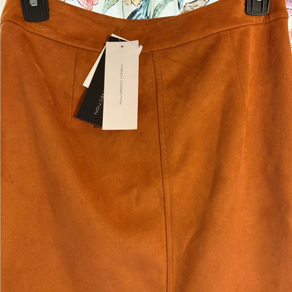 French Connection Rust Mini Skirt - Picture 7 of 7